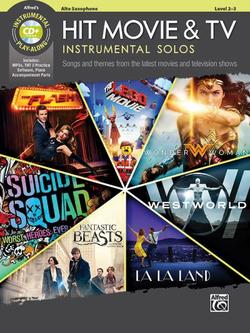 Hit Movie & TV Instrumental Solos: For Alto Saxophone Level 2-3 (Book/CD)