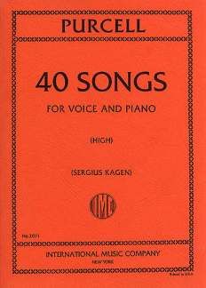 Henry Purcell: 40 Songs For Voice And Piano