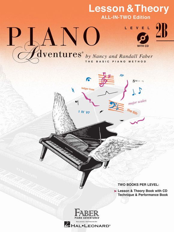 Piano Adventures Level 2B - Lesson & Theory All-In-Two Edition (With Audio)