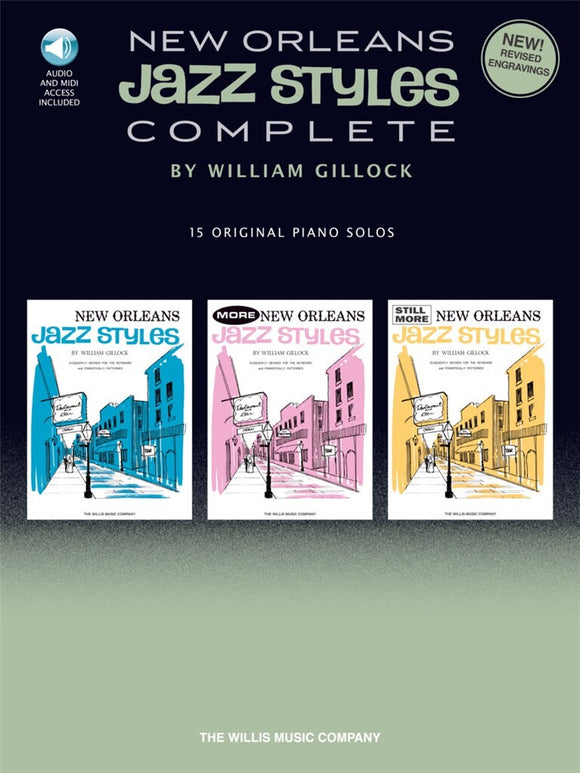 William Gillock: New Orleans Jazz Styles 15 Original Piano Solos (With Audio)