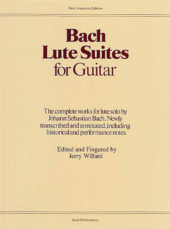 Johann Sebastian Bach: Lute Suites For Guitar Arr. Jerry Willard Guitar Solo