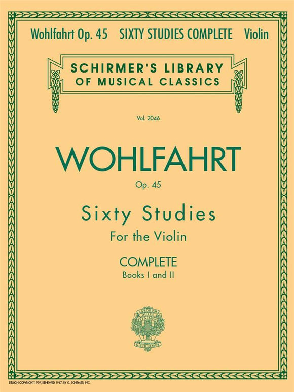 Franz Wohlfahrt: 60 Studies Op. 45 Complete Books 1 And 2