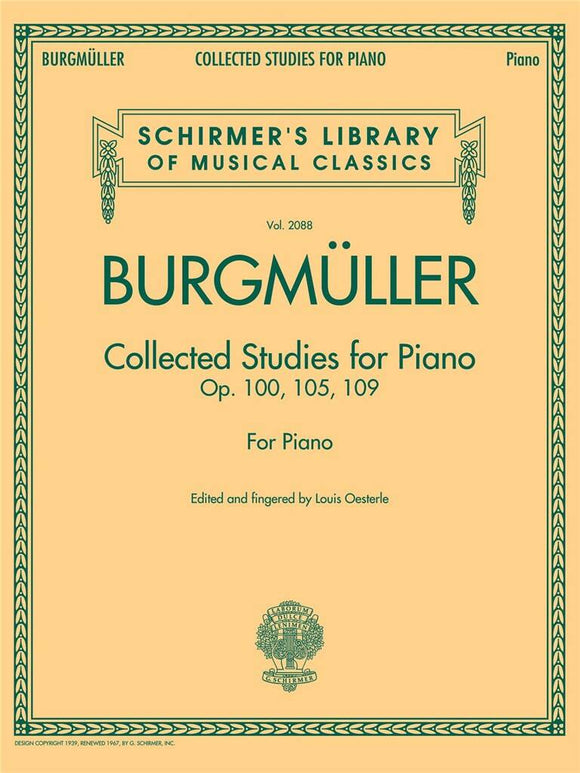 Friedrich Burgmuller: Collected Studies Op. 100/105/109 Piano Solo