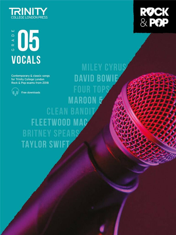Trinity College London:  Rock And Pop Vocals Grade 5 From 2018