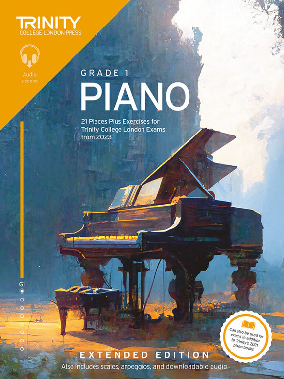 Trinity College London: Piano Exam Pieces Plus Exercises From 2023 Grade 1  Extended Edition ( With Audio)