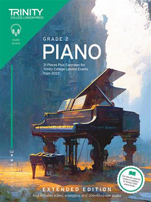 Trinity College London: Piano Exam Pieces Plus Exercises From 2023 Grade 2  Extended Edition ( With Audio)