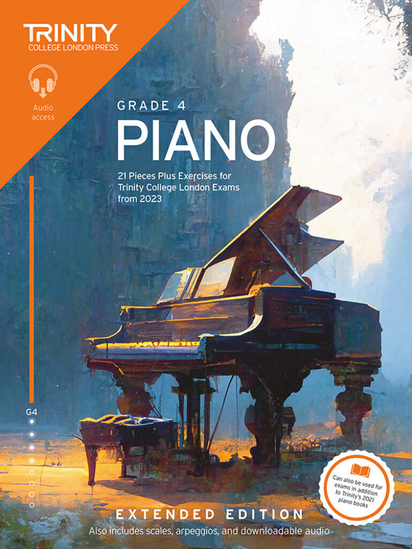 Trinity College London: Piano Exam Pieces Plus Exercises From 2023 Grade 4  Extended Edition ( With Audio)