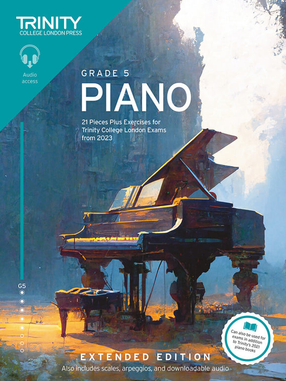 Trinity College London: Piano Exam Pieces Plus Exercises From 2023 Grade 5  Extended Edition ( With Audio)