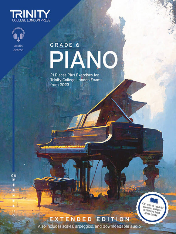 Trinity College London: Piano Exam Pieces Plus Exercises From 2023 Grade 6  Extended Edition ( With Audio)