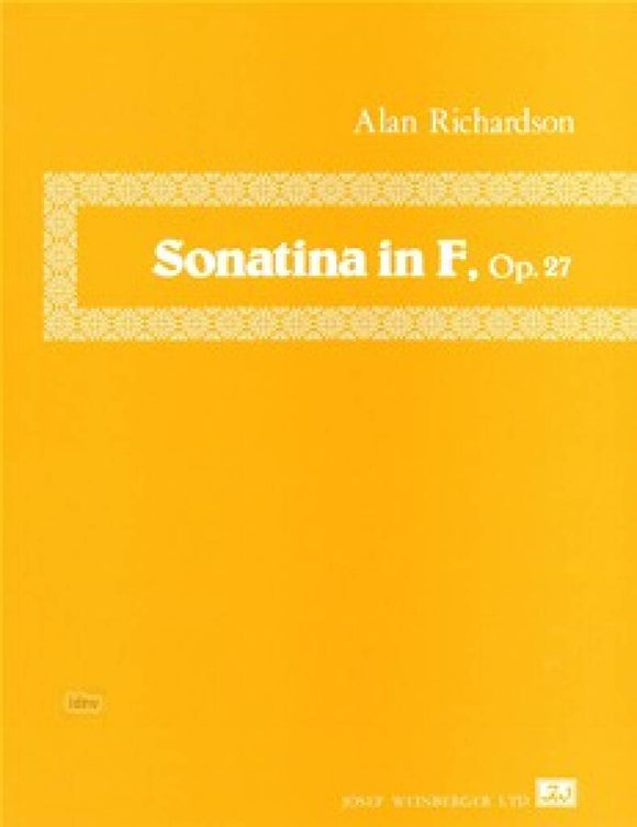 Alan Richardson: Sonatina In F Op. 27 Piano Solo