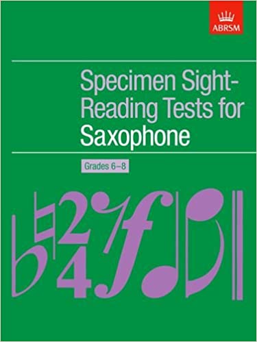 ABRSM: Specimen Sight-Reading Tests For Saxophone Grades 6-8