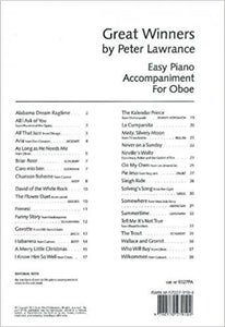 Great Winners For Oboe (Piano Accompaniment)