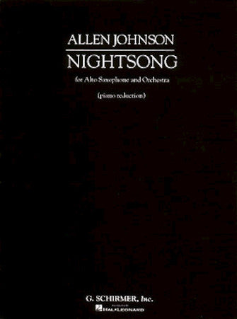 Allen Johnson: Nightsong Alto Saxophone And Piano