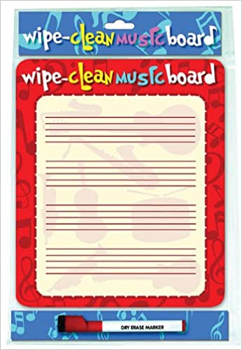 Wipe Clean Music Board - Red