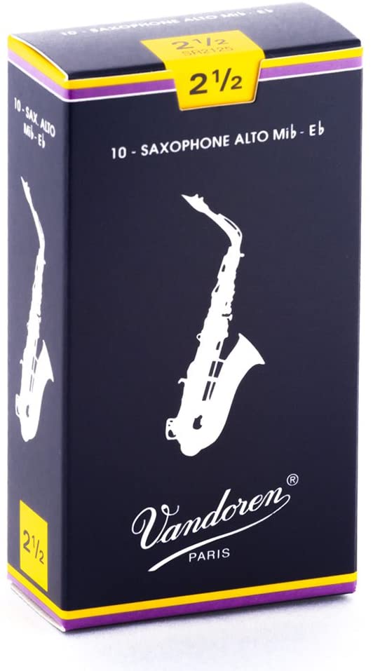 Vandoren Alto Saxophone Reeds Strength 2.5
