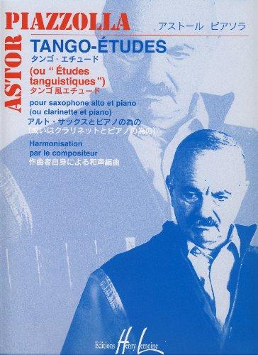 Astor Piazzolla: Tango Etudes For Alto Saxophone And Piano
