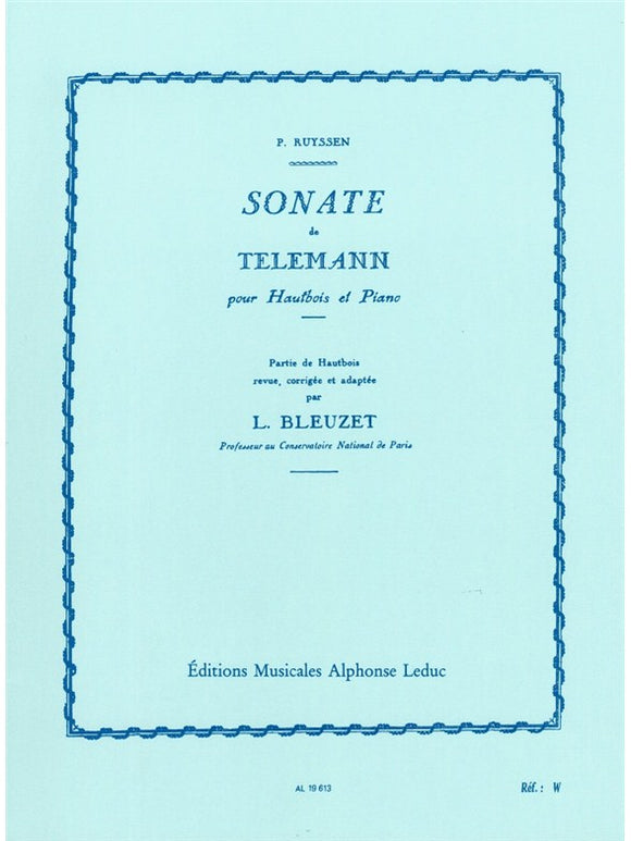 Georg Philipp Telemann: Sonata In A Minor (Oboe/Piano)