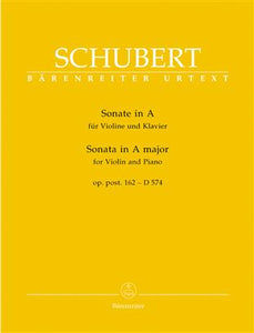 Franz Schubert: Sonata In A Major For Violin & Piano
