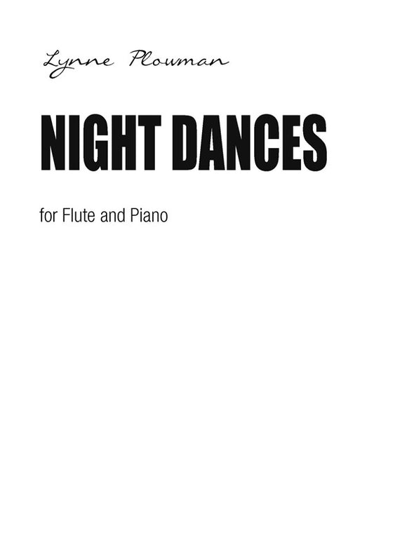 Lynne Plowman: Night Dances For Flute And Piano