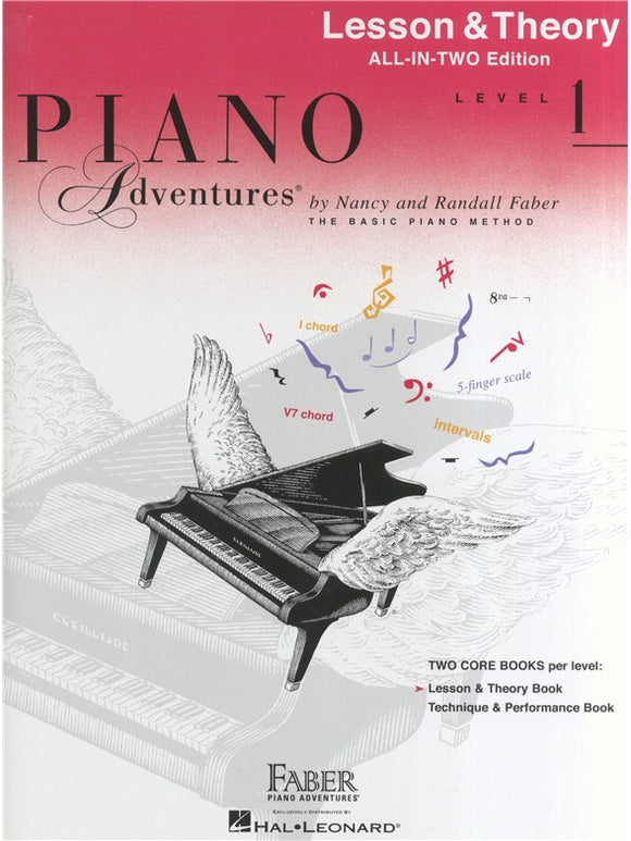 Piano Adventures Level 1 - Lesson & Theory All-In-Two Edition ((Book/Audio))