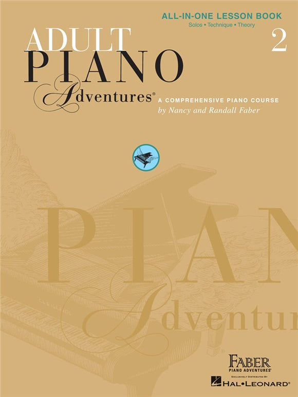 Adult Piano Adventures All-In-One Lesson Book 2 (Online support)
