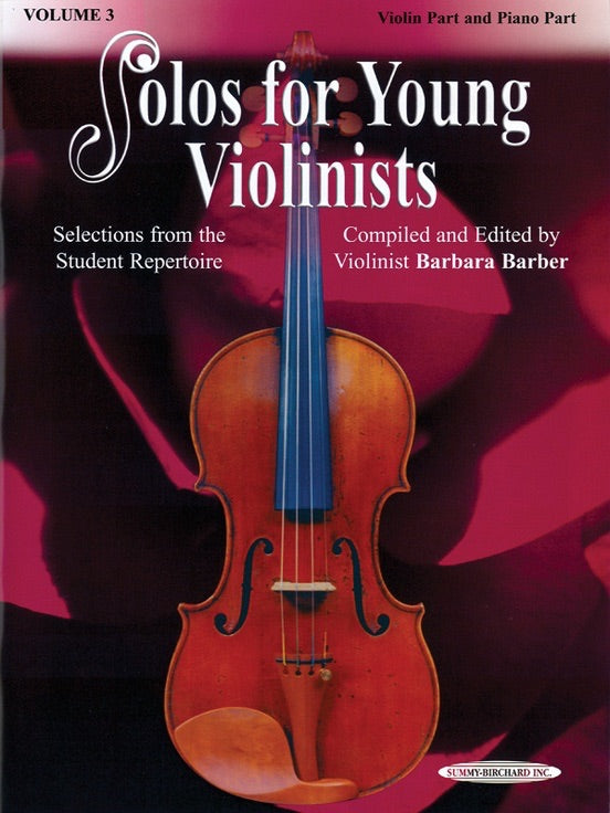 Solos For Young Violinists - Volume 3 (Violin/Piano)