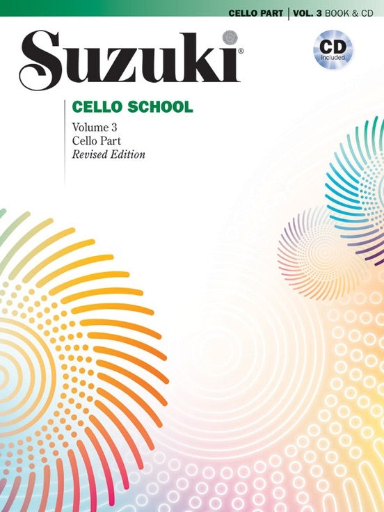 Suzuki Cello School: Cello Part & CD Volume 3 (Revised Edition)