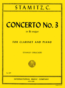 Carl Stamitz: Concerto No.3 In B Flat (Clarinet/Piano)