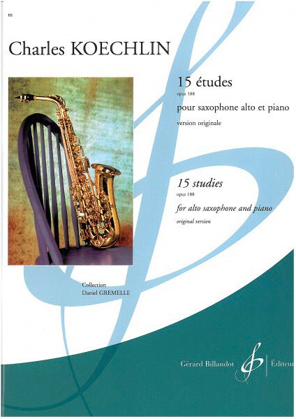 Charles Koechlin: Etudes Op.188 For Alto Saxophone And Piano