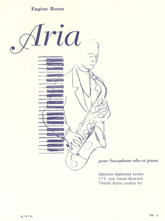 Eugène Bozza: Aria (Alto Saxophone/Piano)