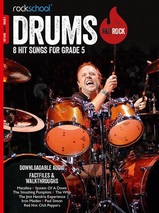 Rockschool Drums: Hot Rock Grade 5 (Book/2CDs)