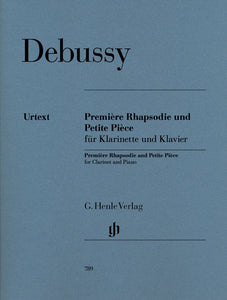 Claude Debussy: Première Rhapsodie and Petite Pièce For Clarinet And Piano