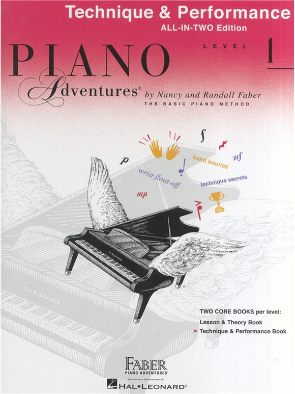 Piano Adventures Technique & Performance Book Level 1 All-In-Two Edition