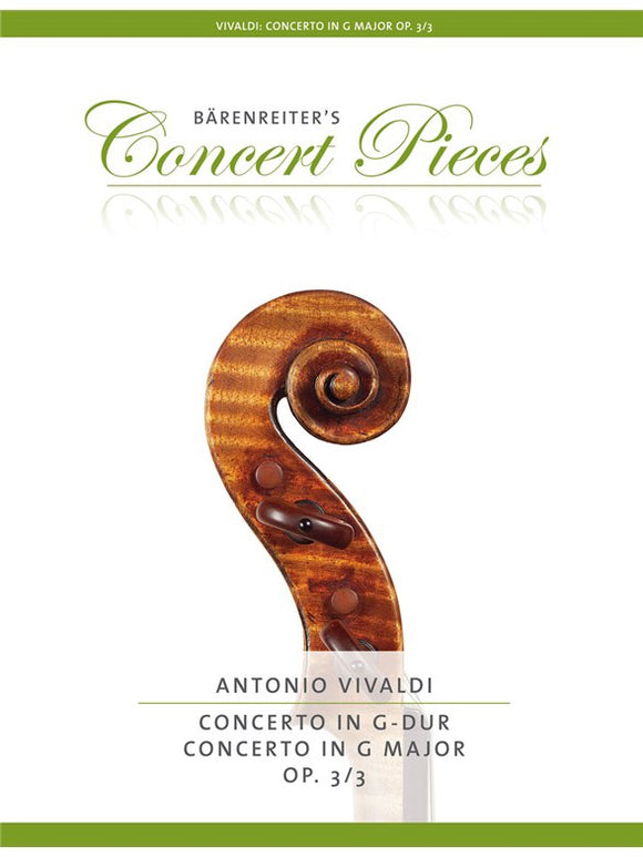 Antonio Vivaldi: Concerto In G, Op. 3 No. 3 (Violin/Piano)