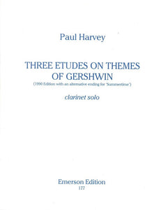 Paul Harvey: Three Etudes On Themes Of Gershwin (Clarinet)