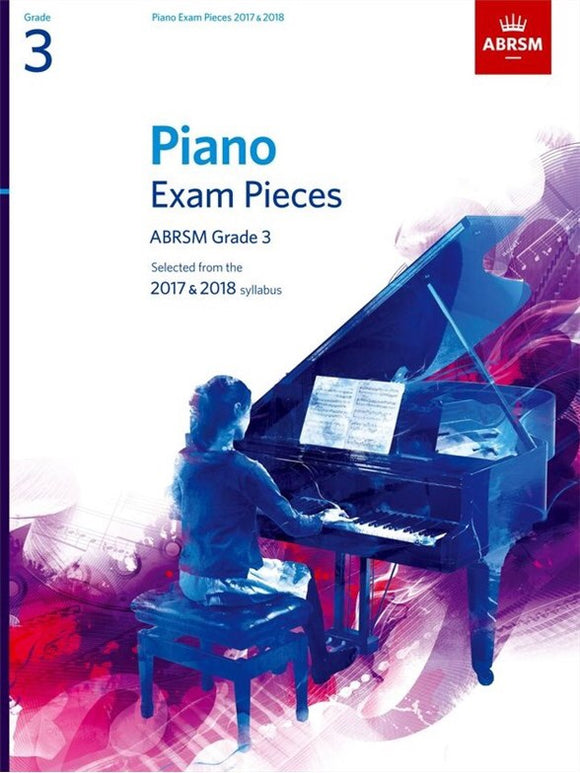 ABRSM: Piano Exam Pieces 2017-2018  Grade 3 (Book Only)