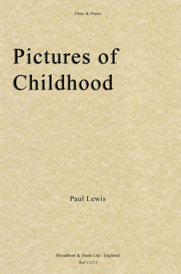 Paul Lewis: Pictures Of Childhood (Flute/Piano)