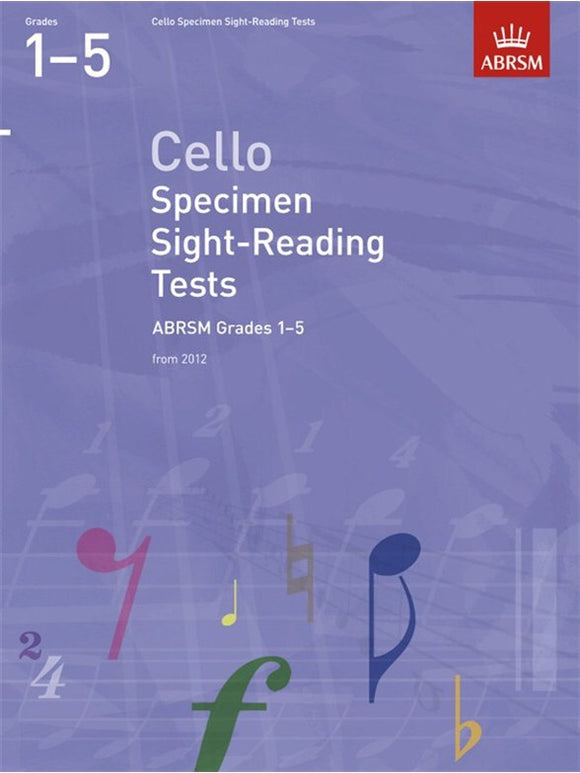 ABRSM: Cello Specimen Sight-Reading Tests Grades 1-5