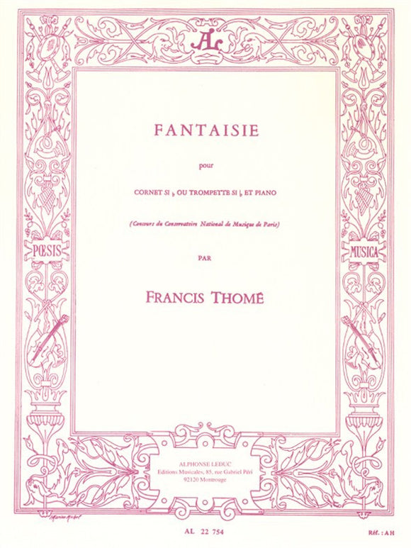 Francis Thome: Fantaisie (Cornet / Trumpet And Piano)