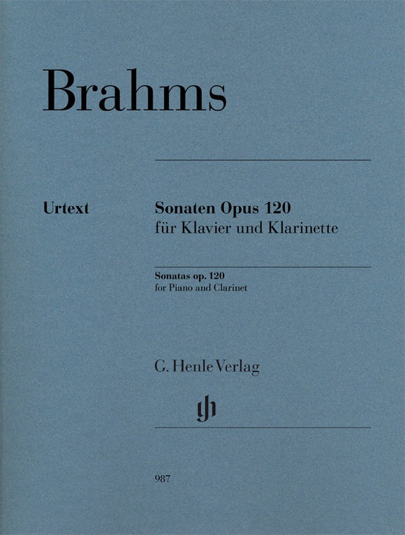 Johannes Brahms: Sonatas Op. 120 For Piano And Clarinet
