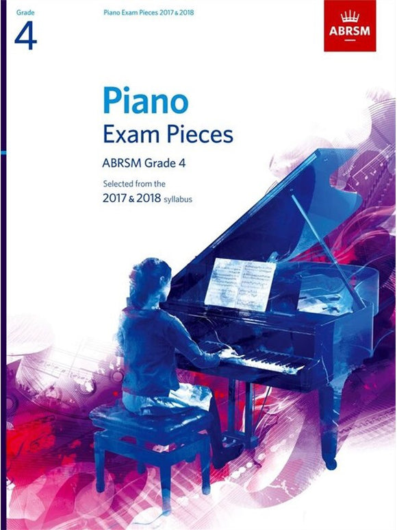 ABRSM: Piano Exam Pieces 2017-2018  Grade 4 (Book Only)