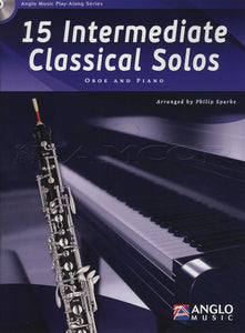 15 Intermediate Classical Solos  Oboe (Book/CD)