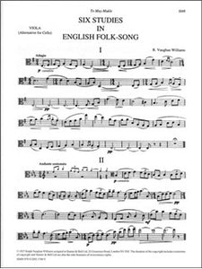 Ralph Vaughan Williams: Six Studies In English Folk Song (Viola)