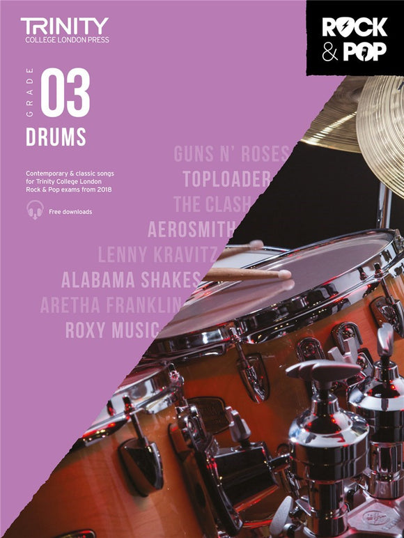 Trinity College London: Rock & Pop 2018 Drums Grade 3